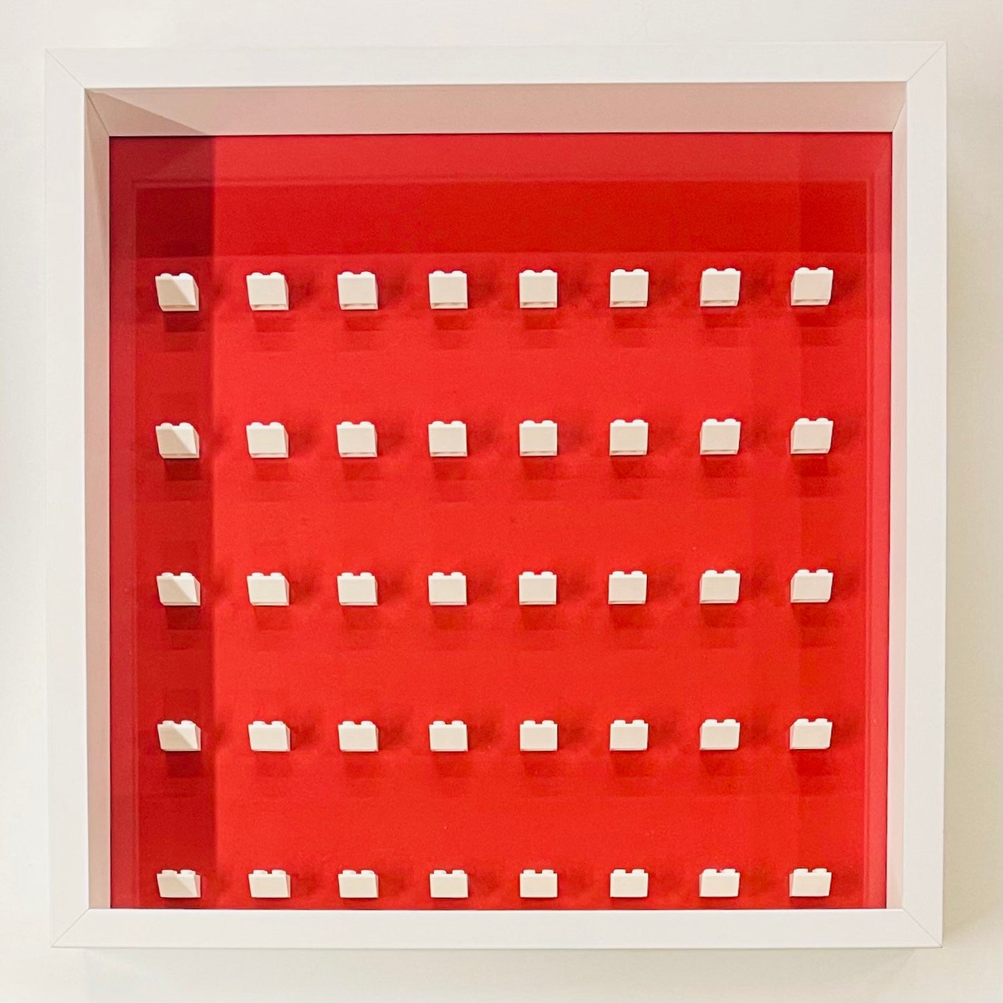 Display Frame Case For General Lego Minifigures No Figures 37cm Red