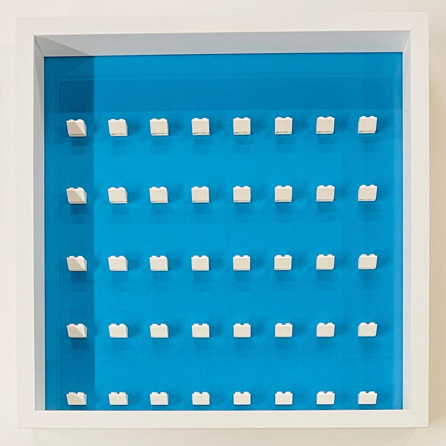 Display Frame Case For General Lego Minifigures No Figures 37cm Blue