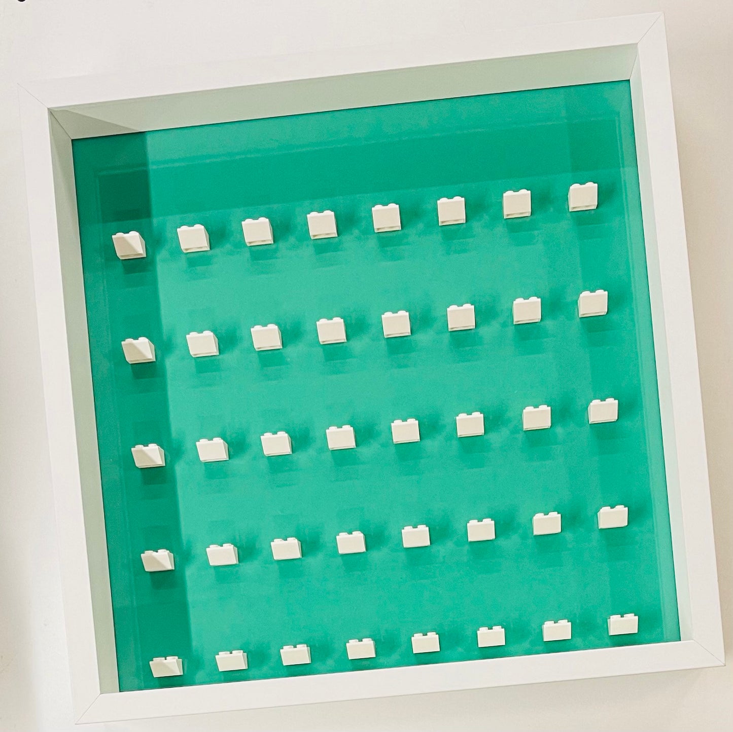 Display Frame Case For General Lego Minifigures No Figures 37cm Green