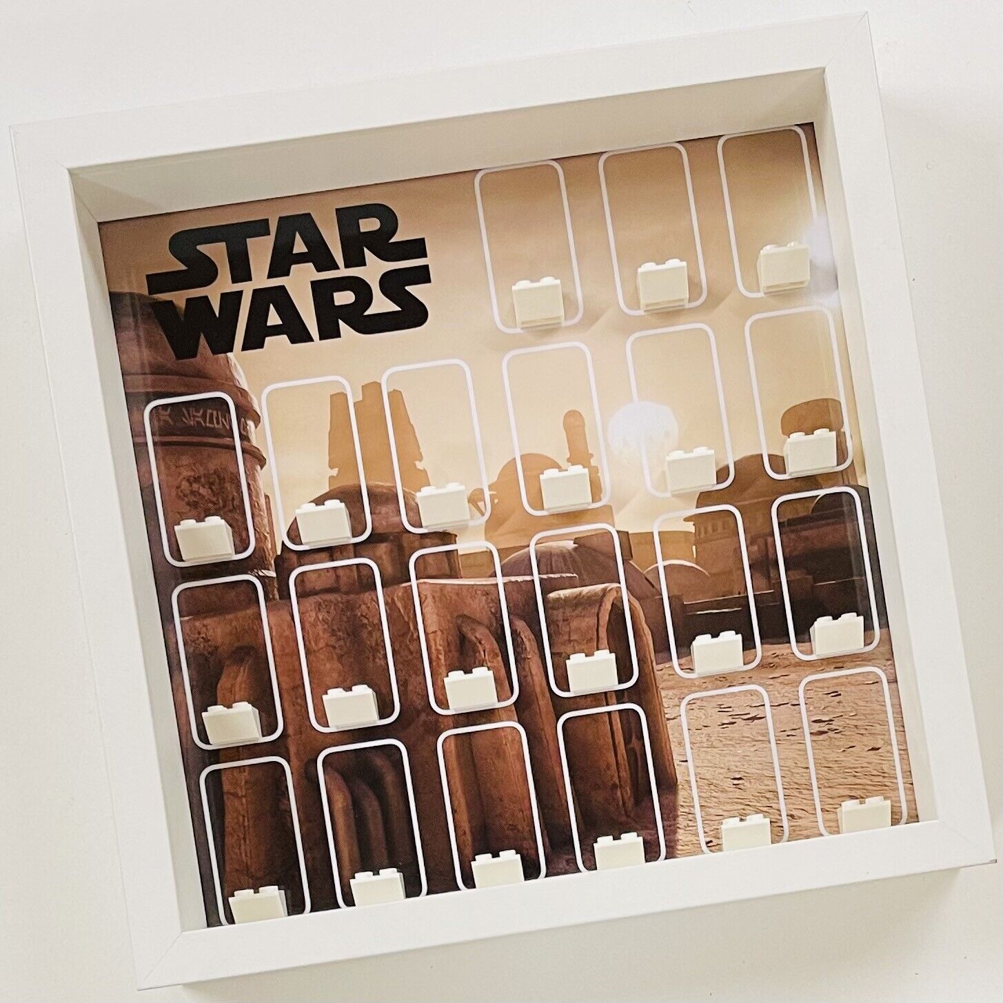 Display Frame case for Lego ® Star Wars Mos Eisley Cantina minifigures 27cm