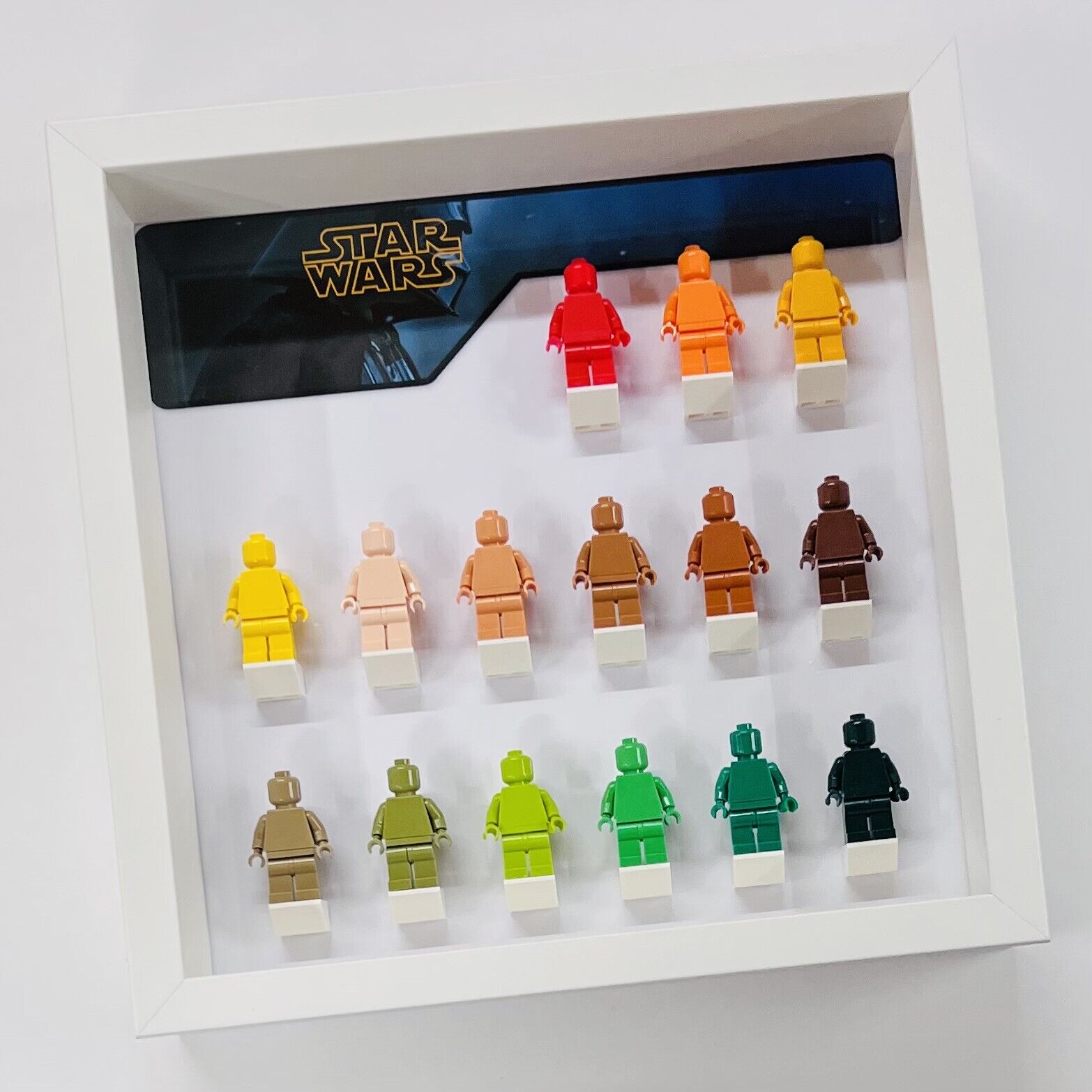 Display Frame case for Lego ® Star Wars empire general minifigures figures 27cm