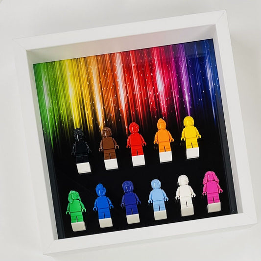 Display Frame for Lego ® Everyone is Awesome minifigures 40516 figures 27cm