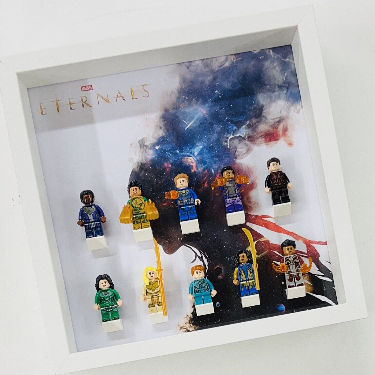 Display case Frame for Lego ® Marvel Studios Eternals minifigures figures 27cm