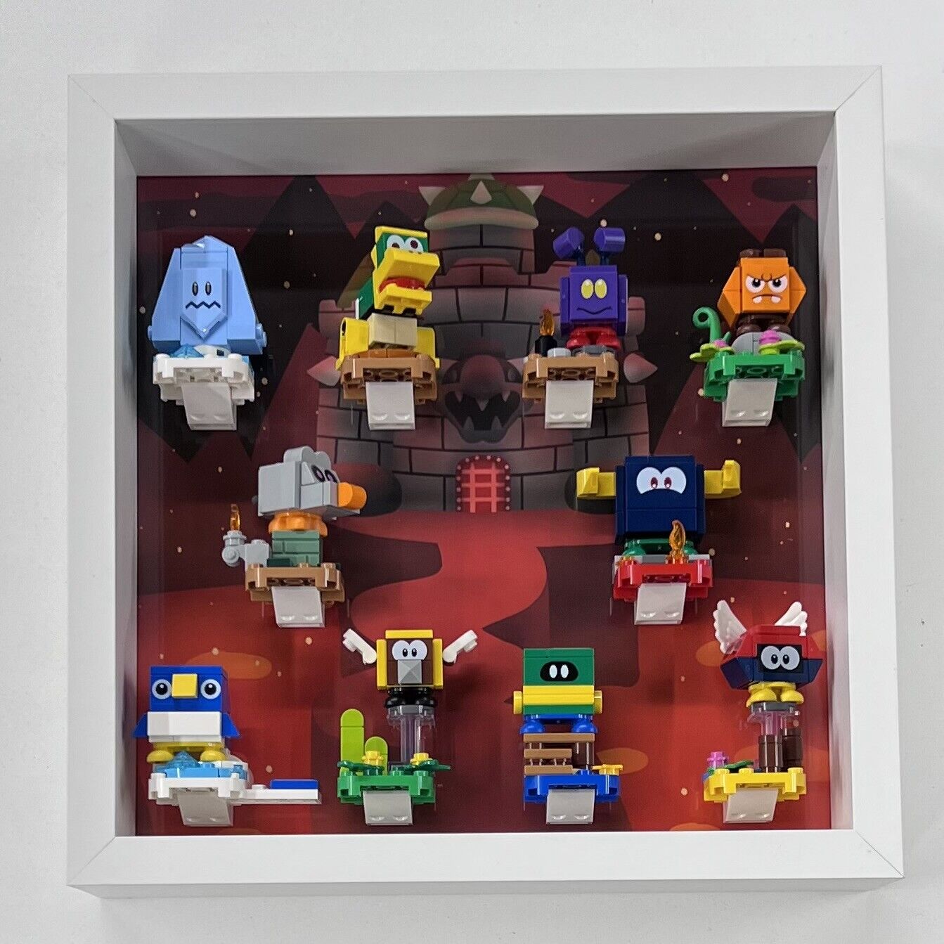 Display Frame Case for Lego Super Mario Series 4 minifigures 71402 27cm