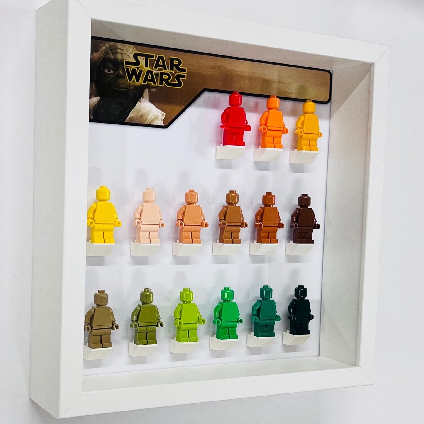 Display Frame case for Lego ® Star Wars Yoda classic general minifigures 27cm