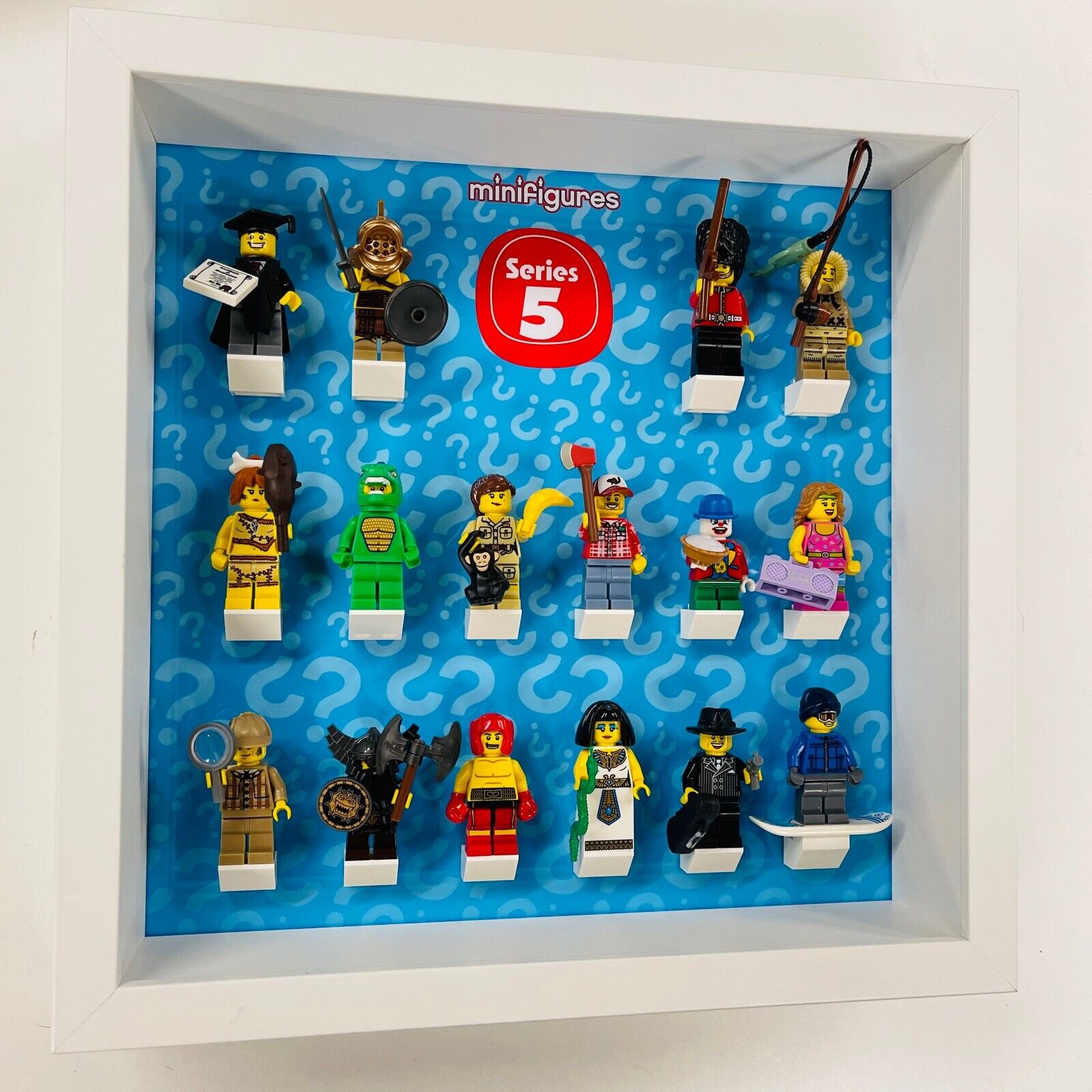 Display Frame For Lego Series 5 Minifigures 8805 No Figures 27cm