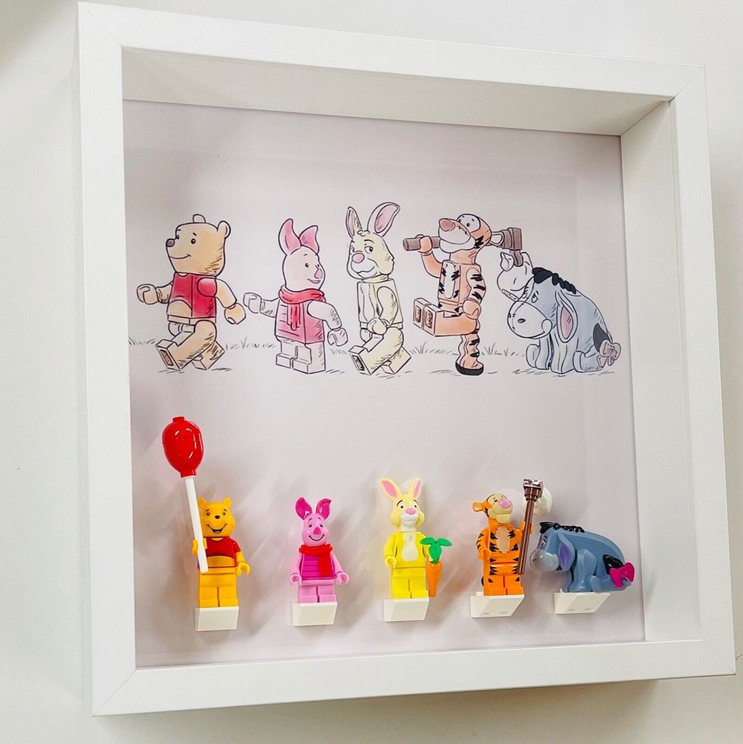 Display Frame Case for Lego ® Winnie The Pooh Minifigures 21326 27cm 