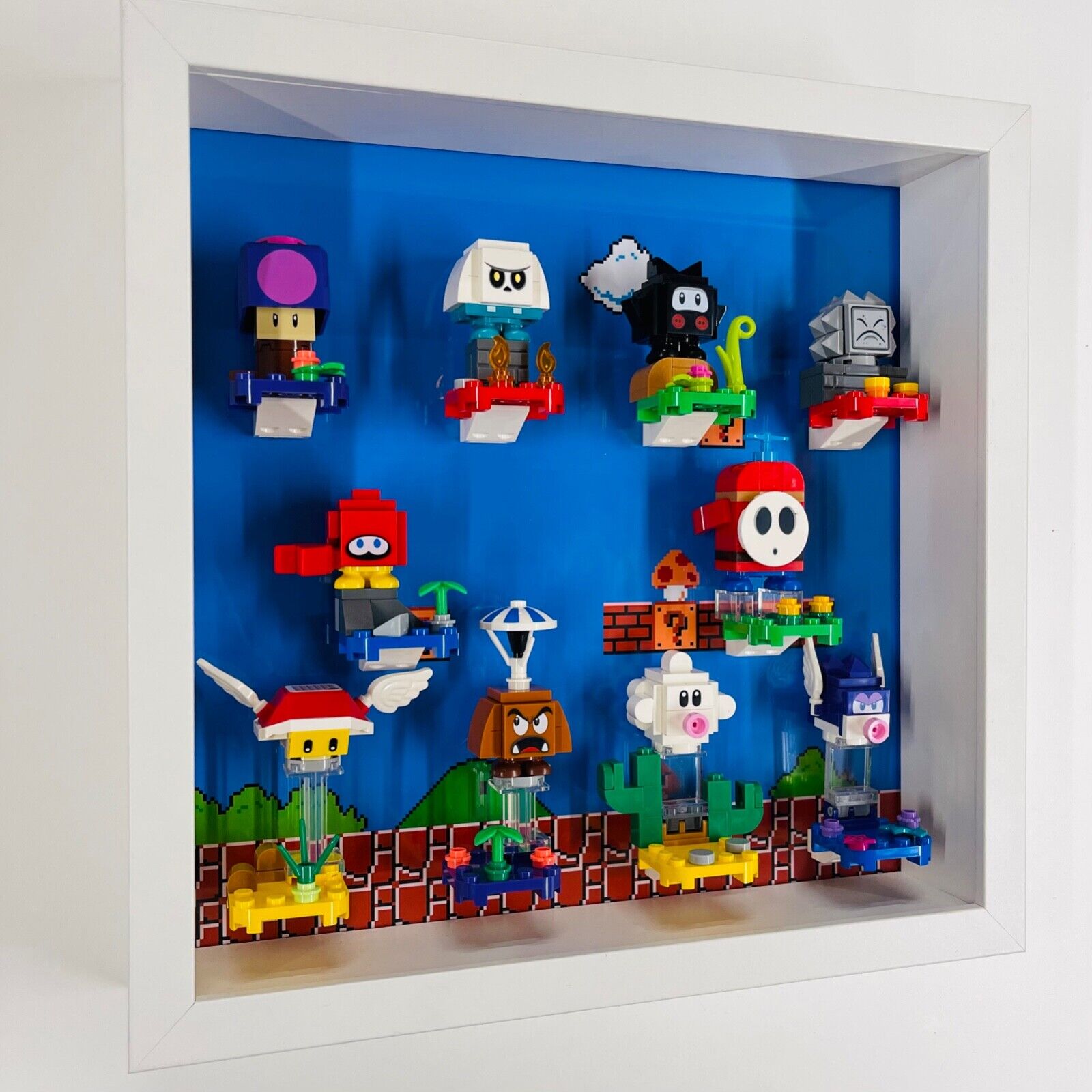 Display Frame Case for Lego ® Super Mario Series 2 minifigures 71386 27cm