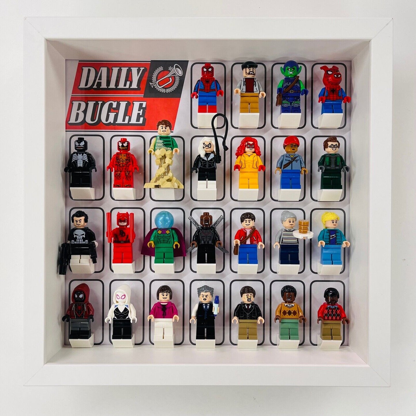 Display Frame for Lego Spiderman Daily Bugle minifigures 76178  27cm case