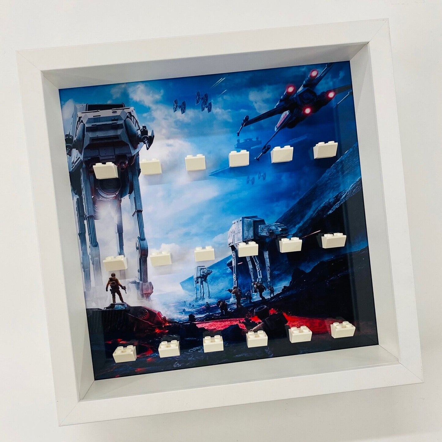 Display Frame case for Lego ® Star Wars AT AT  figures minifigures 27cm