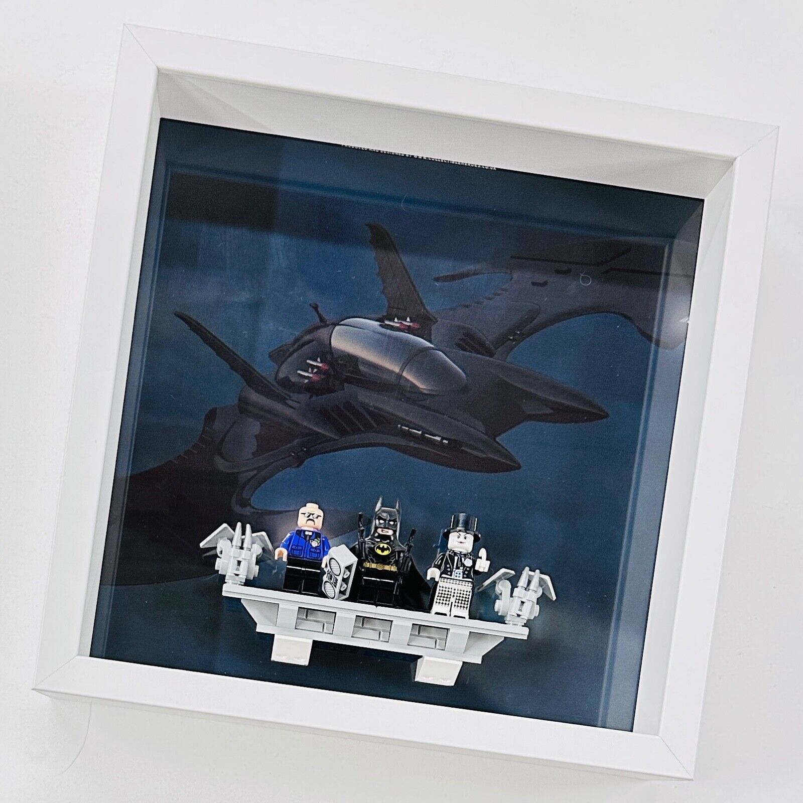 Display Frame for Lego ® Batman 1989 Batwing 76161 minifigures 27cm case