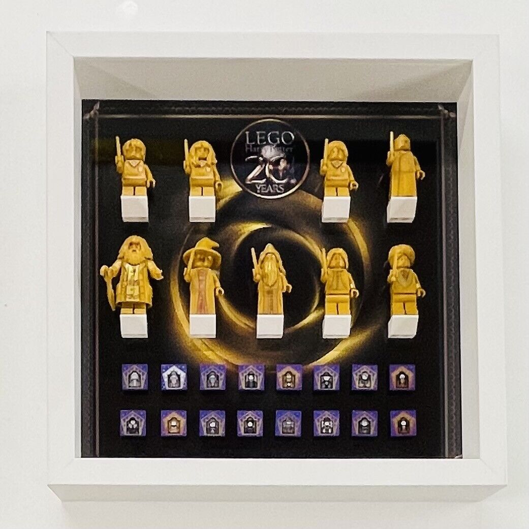 Display case Frame for Lego ® Harry Potter 20th Anniversary minifigures 27cm