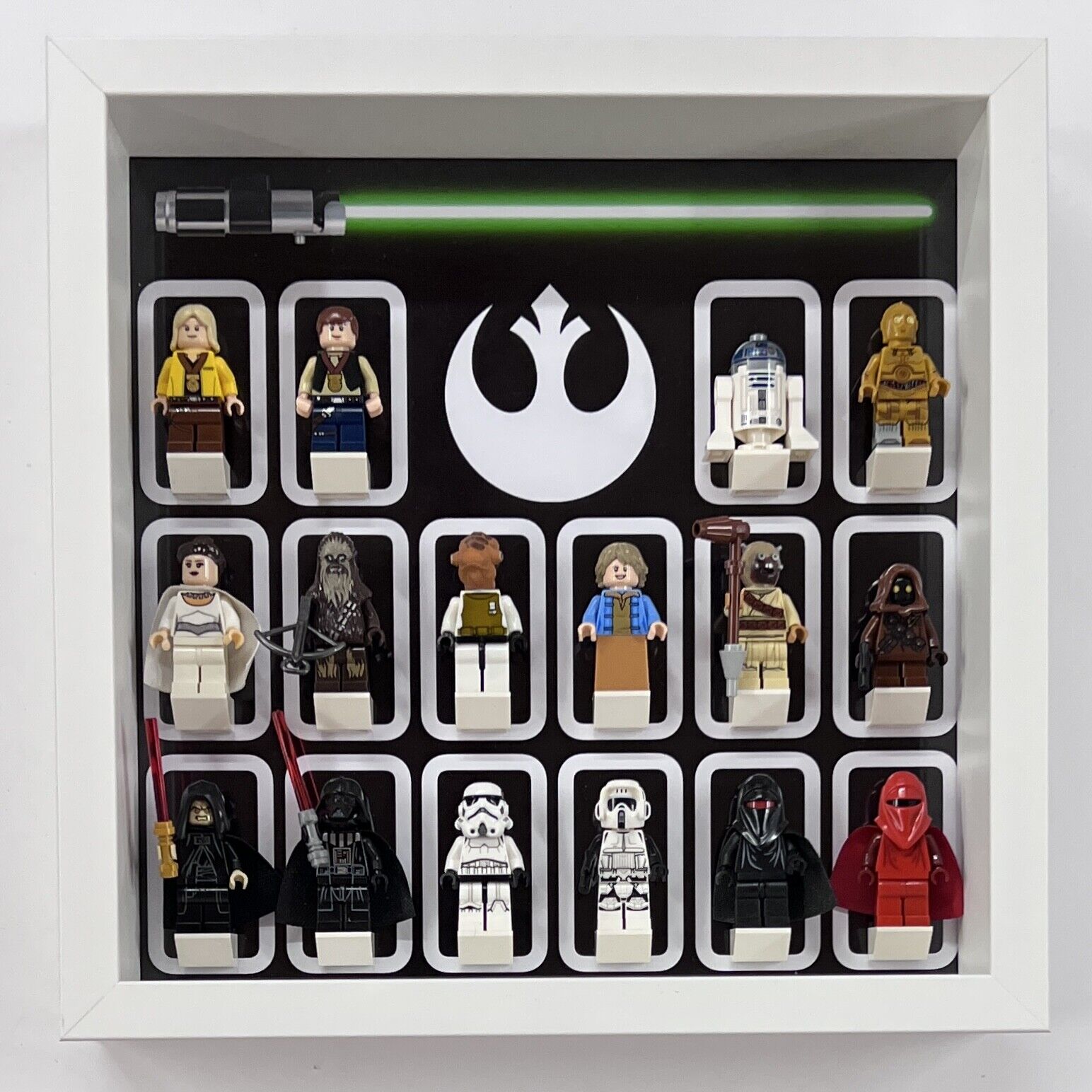 Display Frame for Lego ® Star Wars Rebel Alliance minifigures figures 27cm