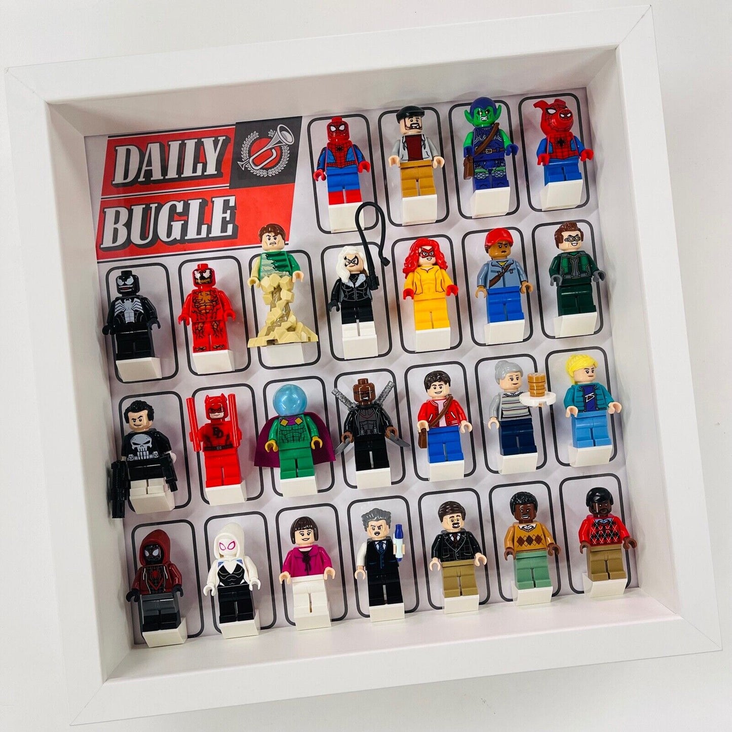 Display Frame for Lego Spiderman Daily Bugle minifigures 76178  27cm case