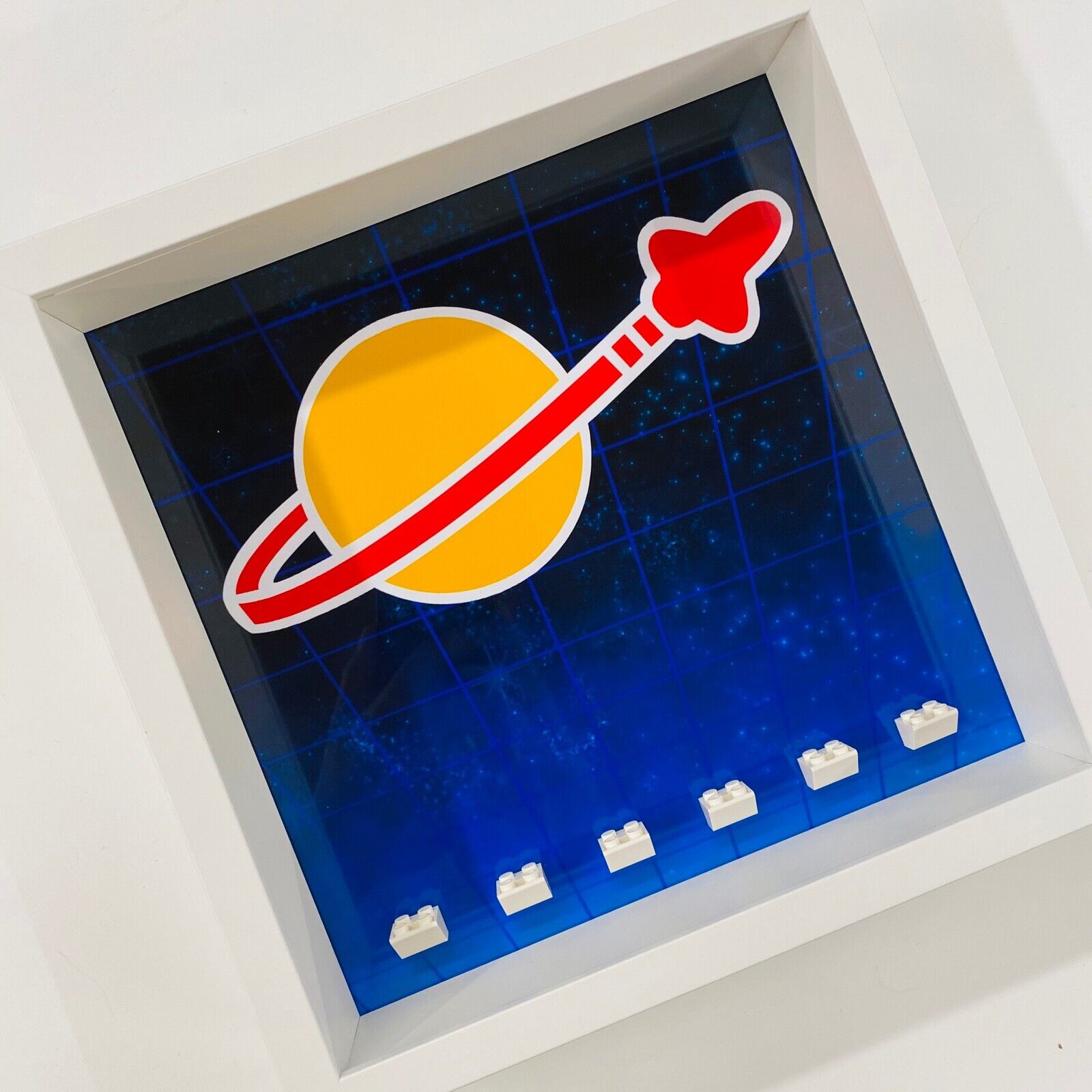 Display Frame case for Lego ® Classic Space minifigures 70841 27cm