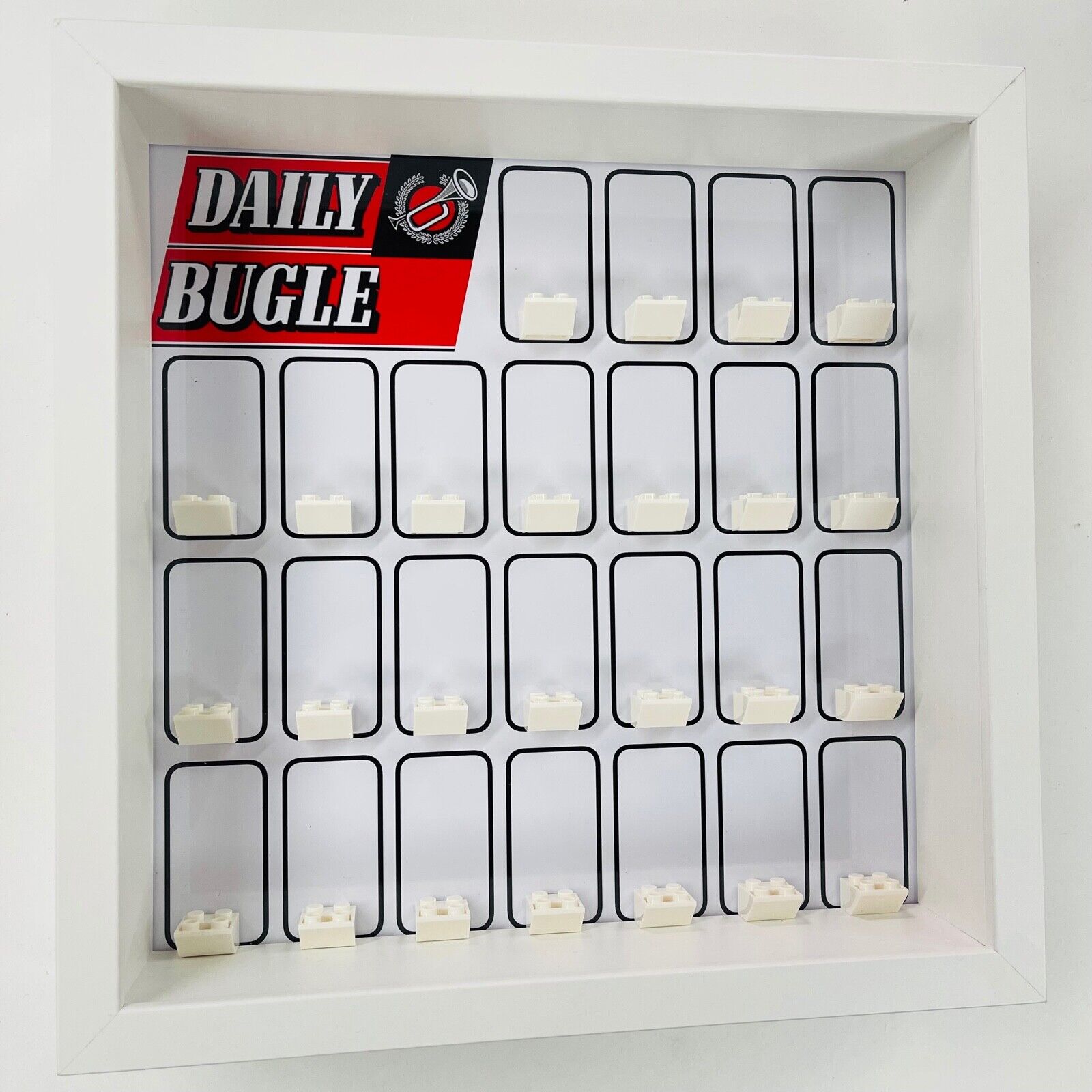 Display Frame for Lego Spiderman Daily Bugle minifigures 76178 27cm case