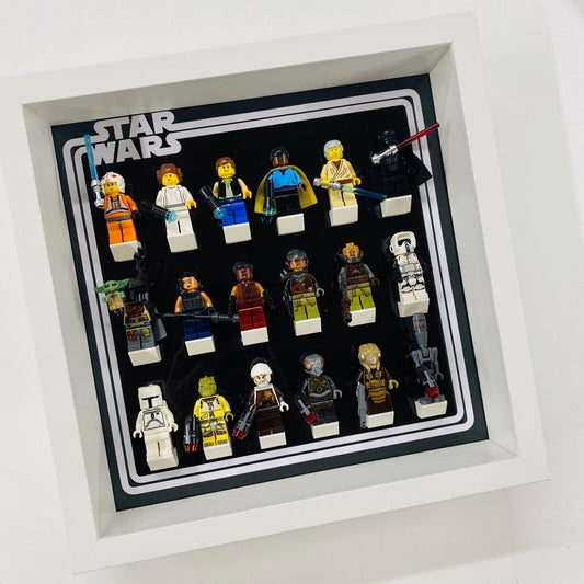 Display Frame for Lego ® Star Wars Logo minifigures figures 27cm