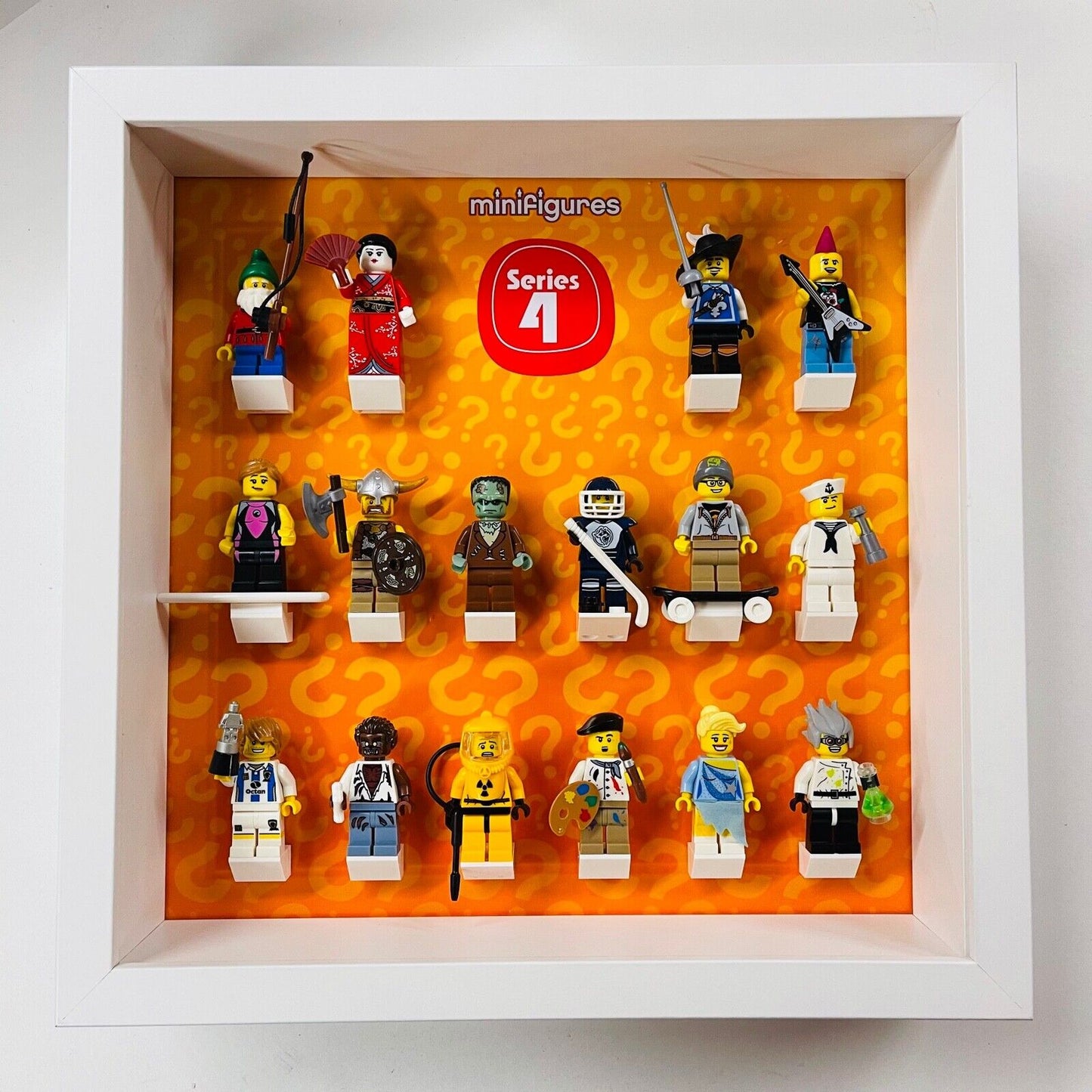 Display Frame For Lego Series 4 Minifigures 8804 No Figures 27cm