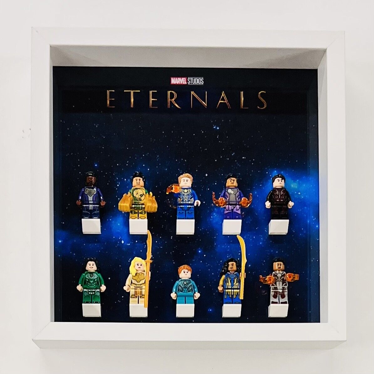 Display case Frame for Lego ® Marvel Studios Eternals minifigures figures 27cm