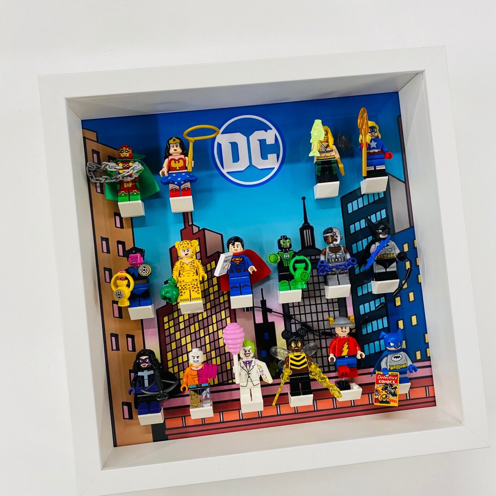 Display Frame for Lego ® Comics Series minifigures figures 71026 27cm case