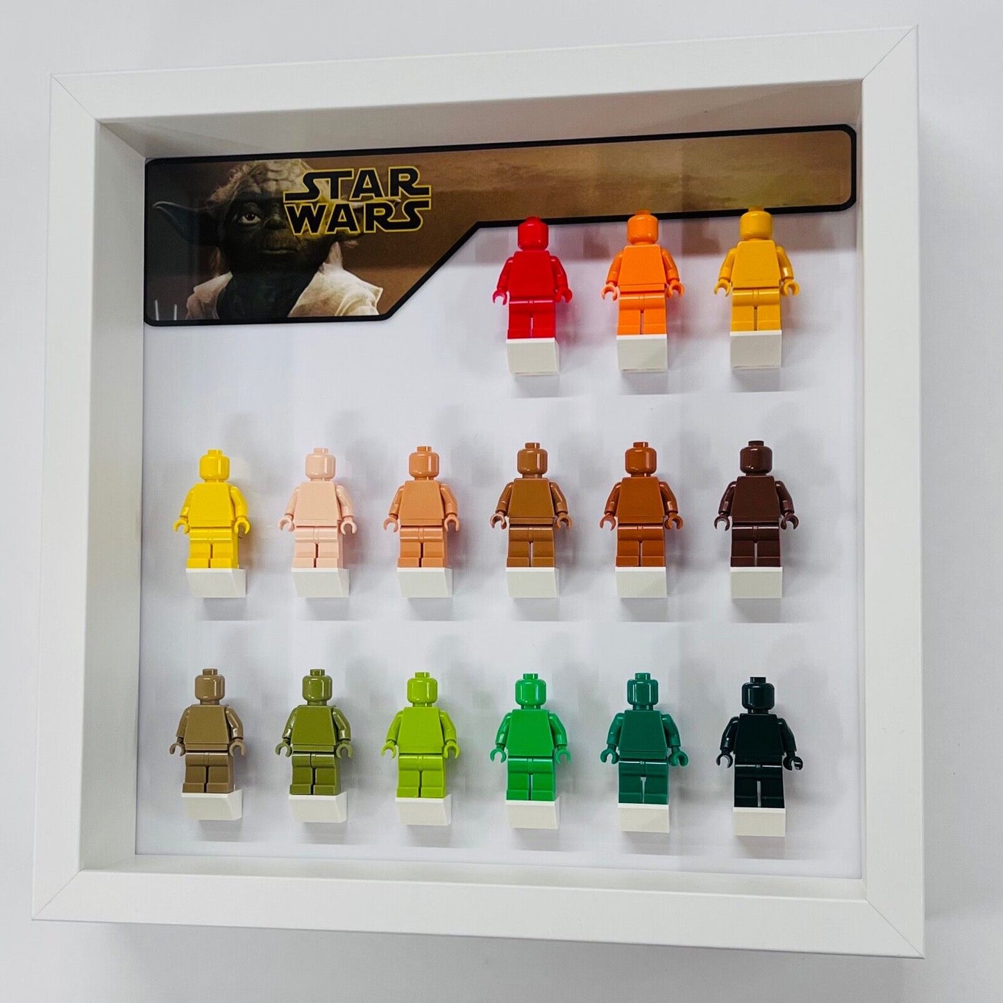 Display Frame case for Lego ® Star Wars Yoda classic general minifigures 27cm