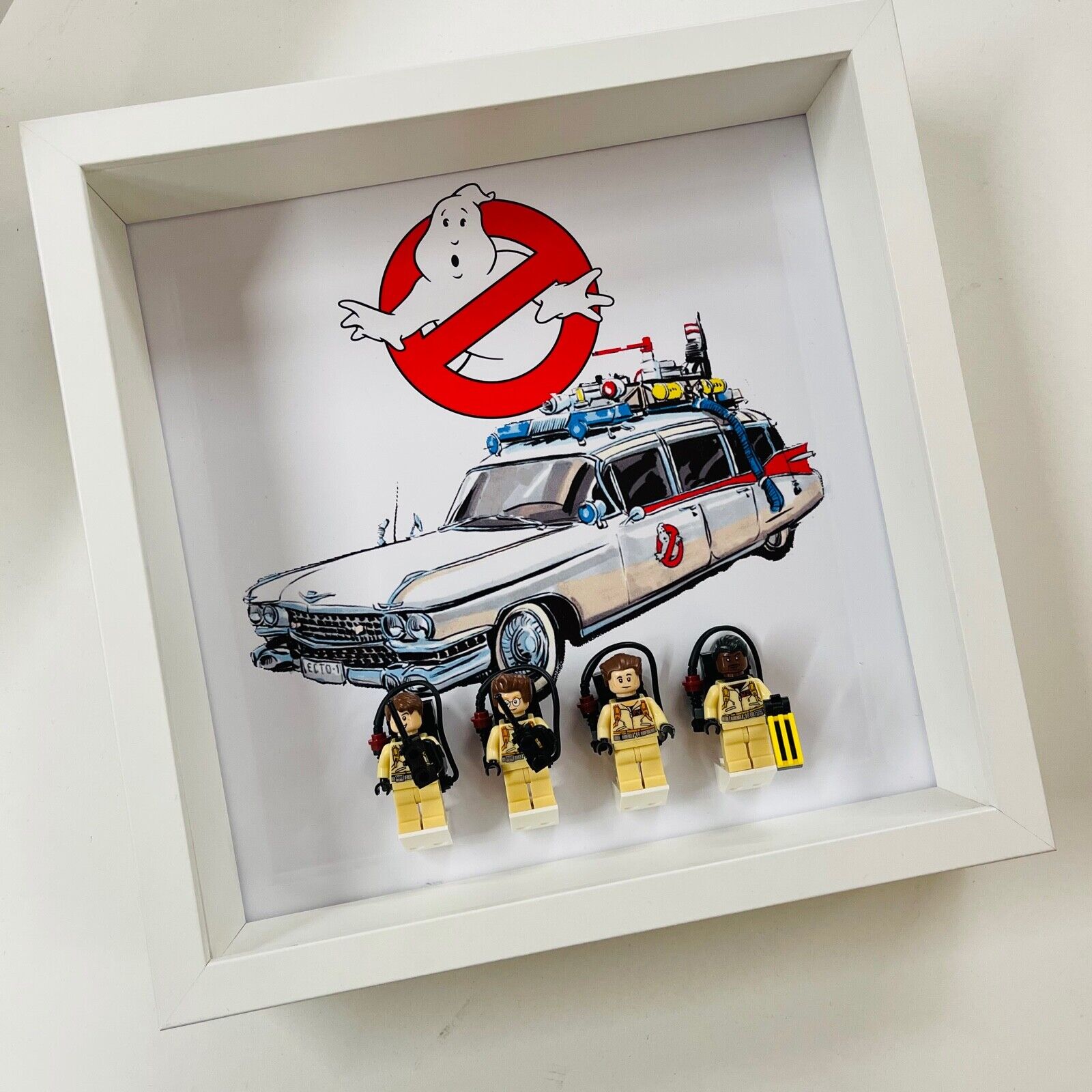 Display Frame for Lego ® Ghostbusters Minifigures 21108 Figures 27cm