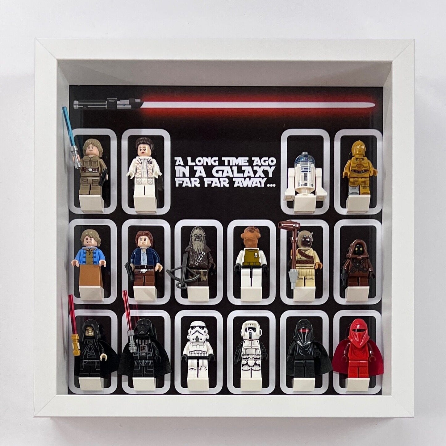 Display Frame for Lego ® Star Wars Logo minifigures figures 27cm