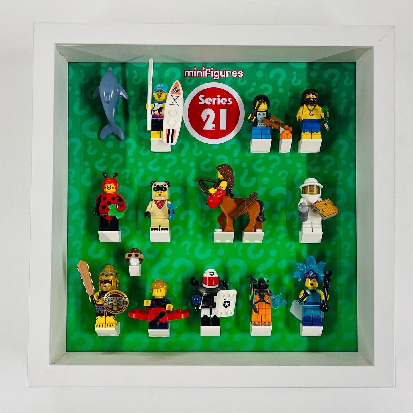 Display Frame for Lego Series 21 minifigures 71029 27cm case