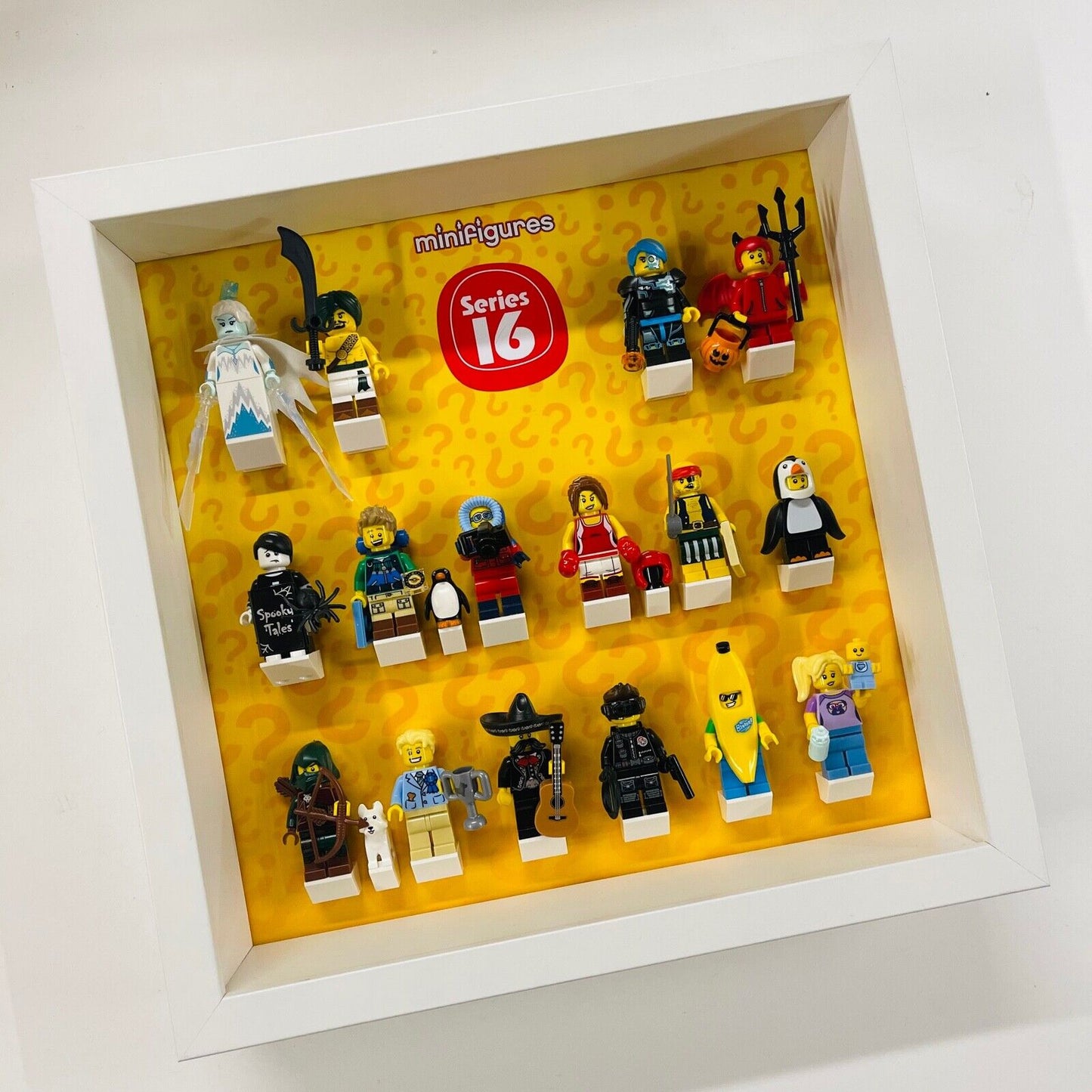 Display Frame For Lego Series 16 Minifigures 71013 No Figures 27cm