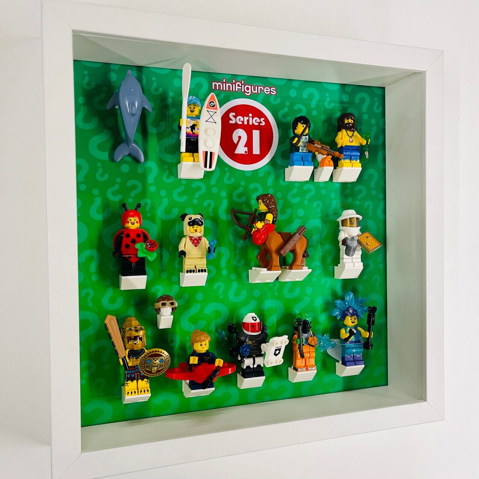 Display Frame for Lego Series 21 minifigures 71029 27cm case