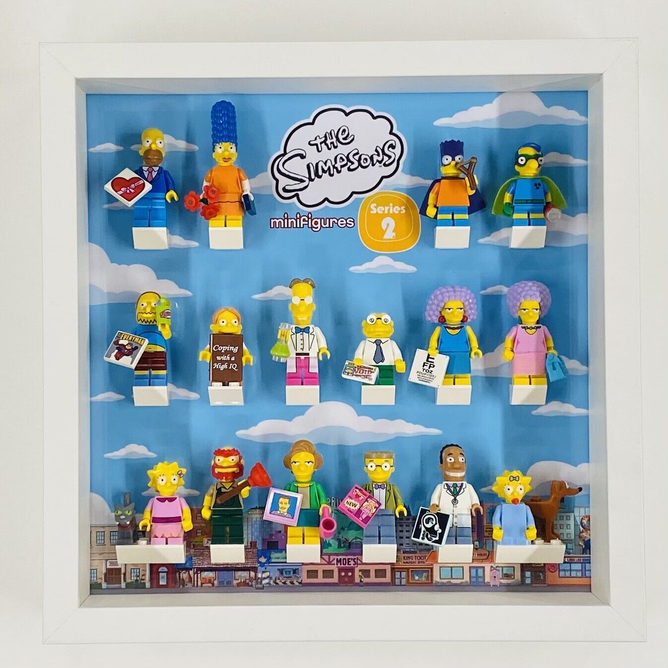 Display Frame for Lego ® The Simpsons Series 2 71009 minifigures figures 27cm