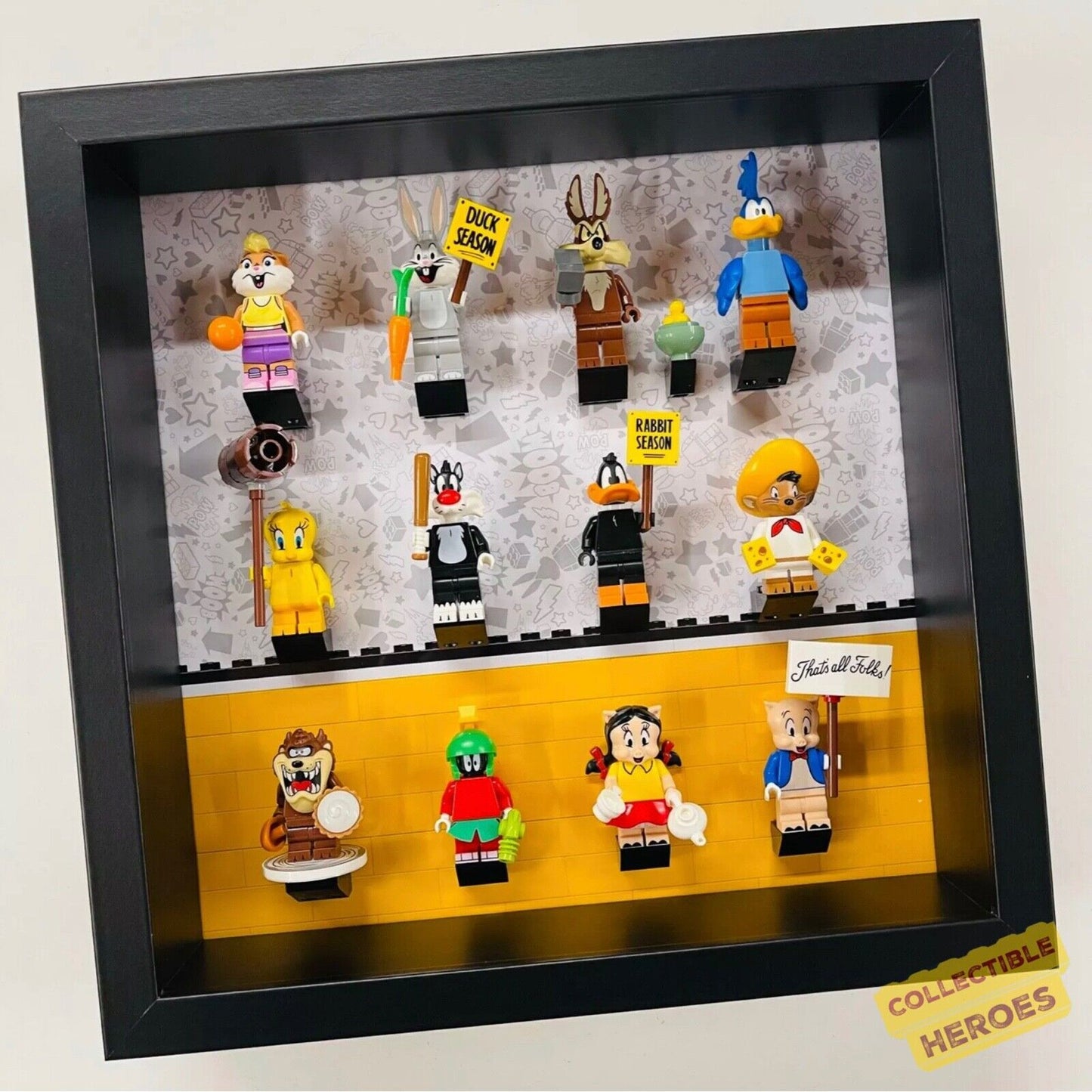 Display Frame case for Lego ® Looney Tunes minifigures 71030 27cm