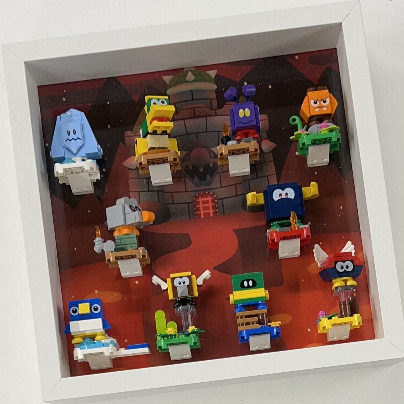 Display Frame Case for Lego Super Mario Series 4 minifigures 71402 27cm