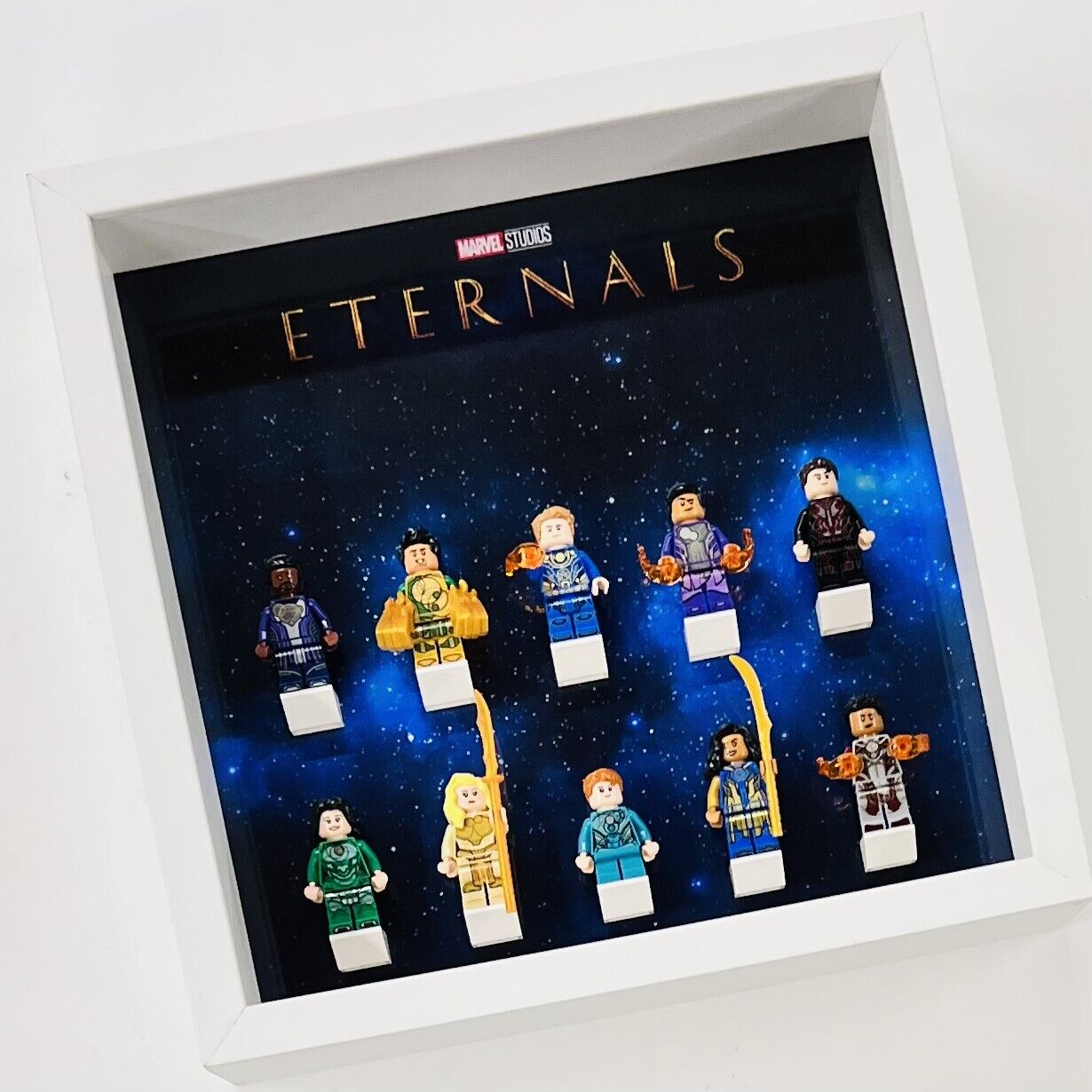 Display case Frame for Lego ® Marvel Studios Eternals minifigures figures 27cm