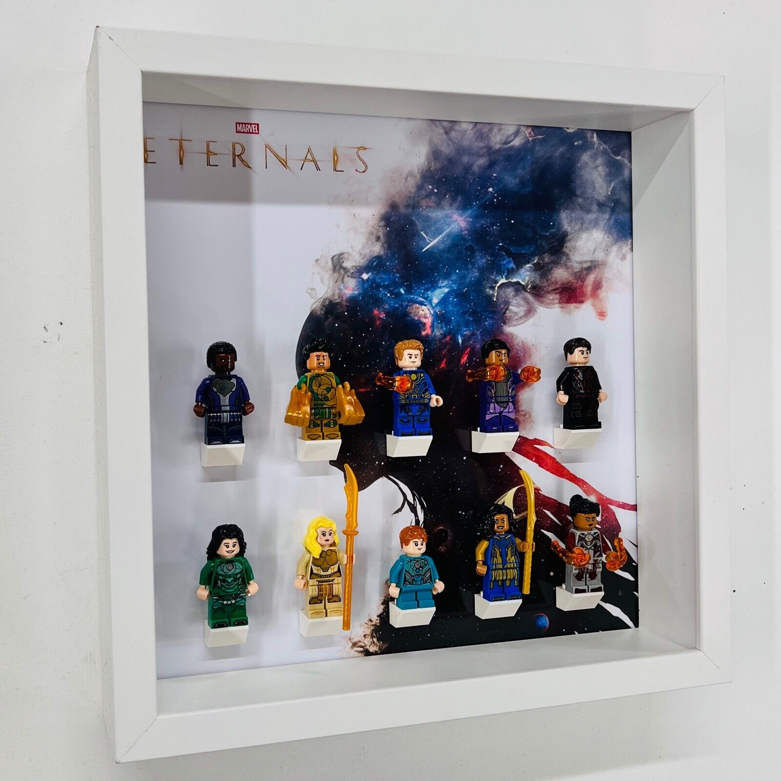 Display case Frame for Lego ® Marvel Studios Eternals minifigures figures 27cm