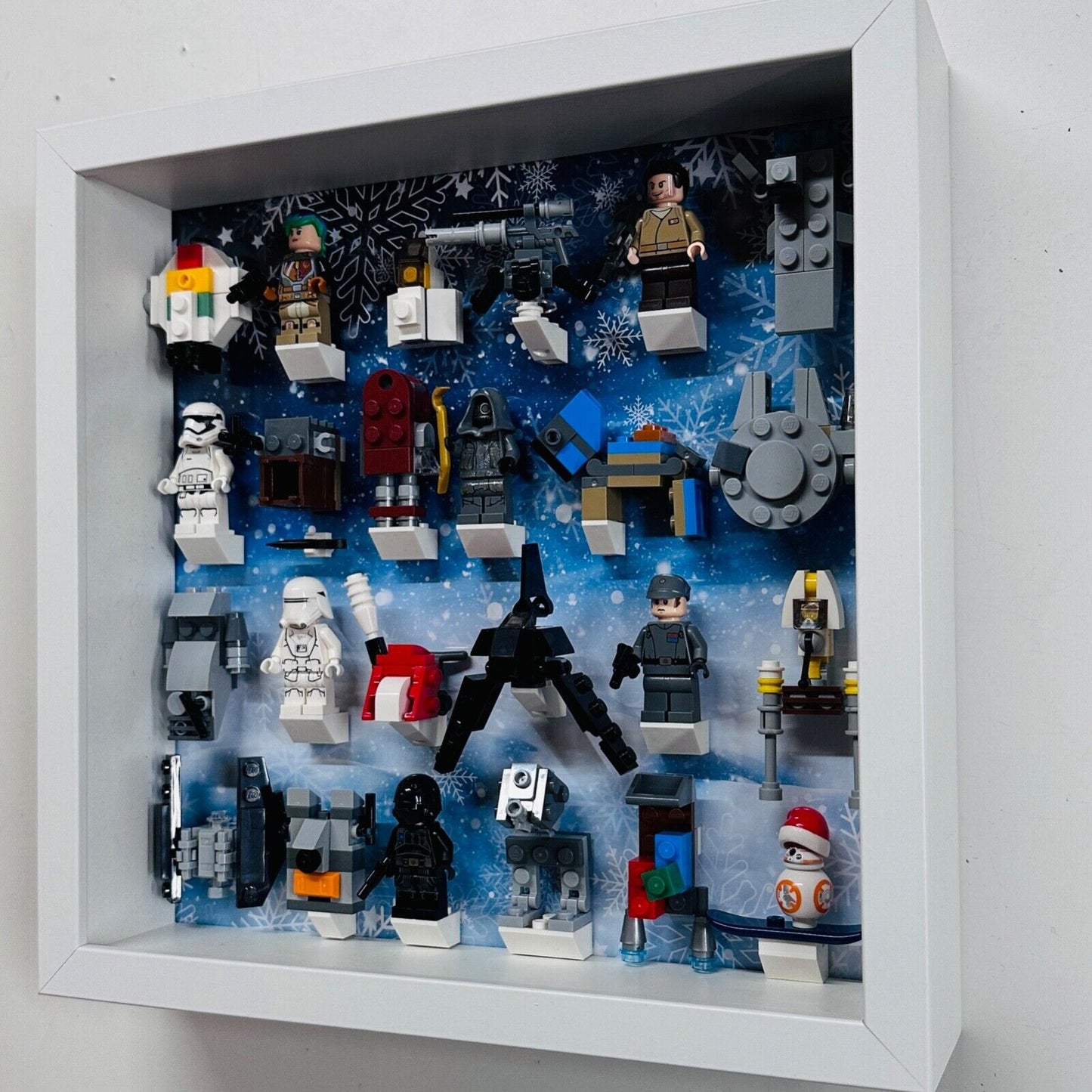 Display Frame for Lego ® Star Wars Advent Calendar 2017 minifigures 75184 27cm