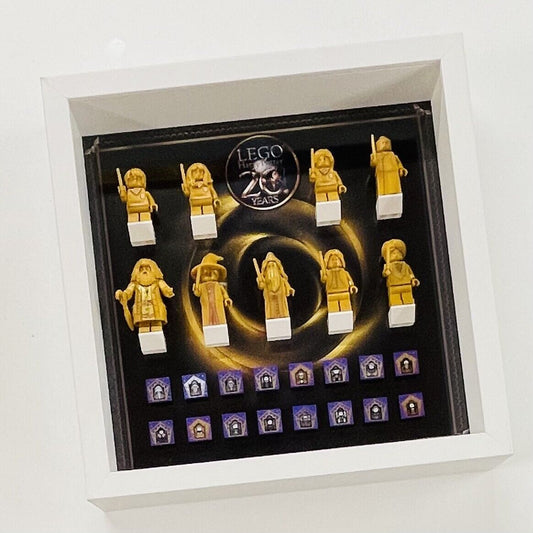 Display case Frame for Lego ® Harry Potter 20th Anniversary minifigures 27cm