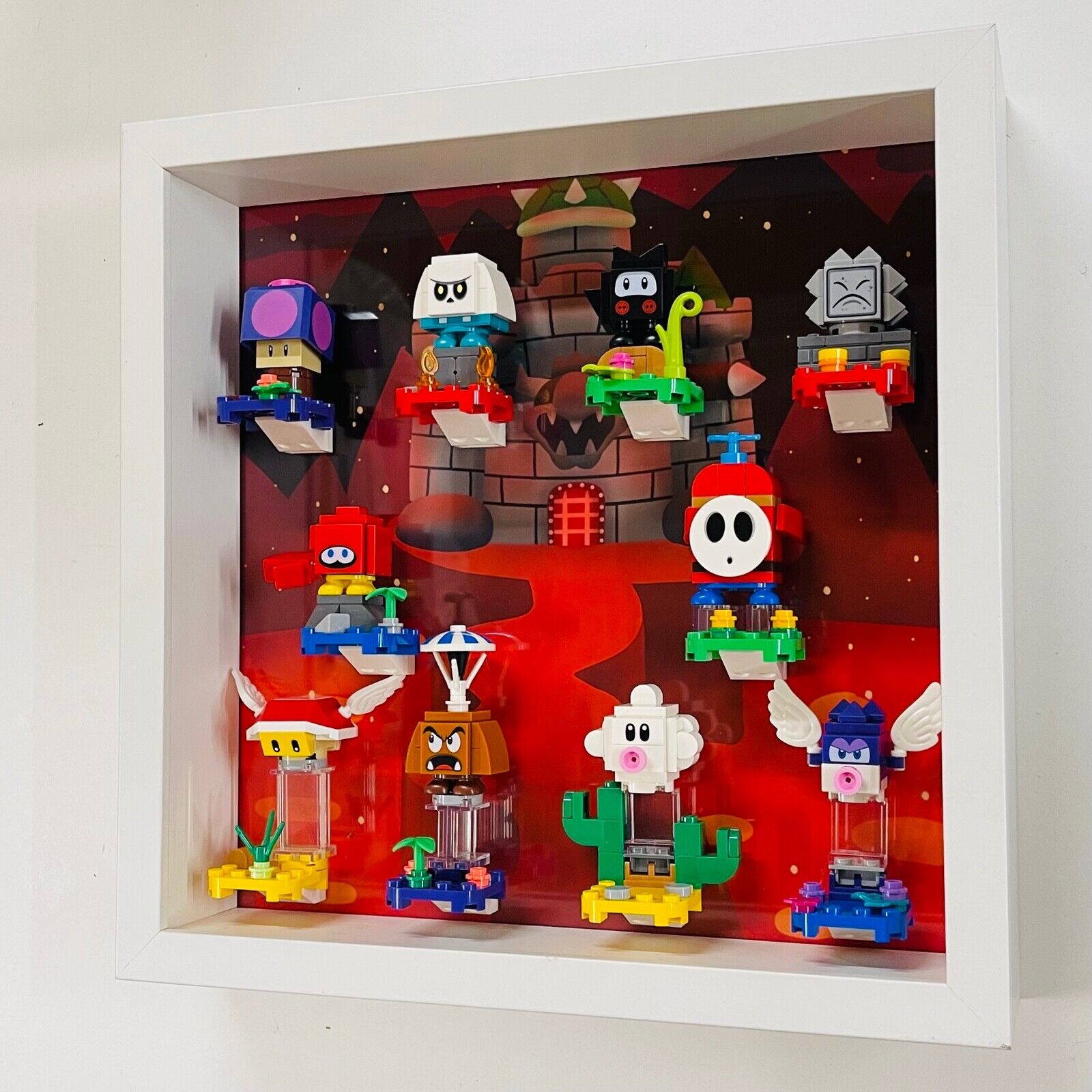 Display Frame Case for Lego ® Super Mario Series 2 minifigures 71386 27cm