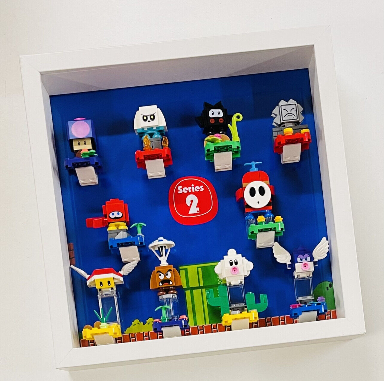 Display Frame Case for Lego ® Super Mario Series 2 minifigures 71386 27cm