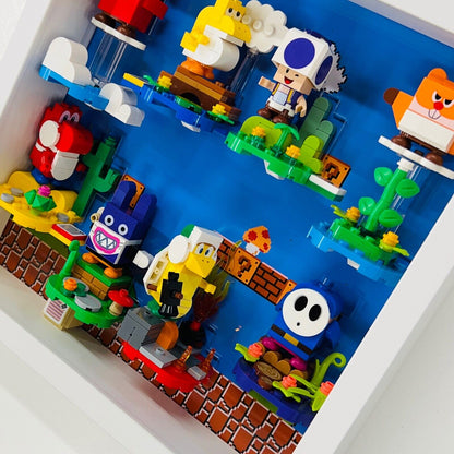 Display Frame Case for Lego ® Super Mario Series 5 71410 minifigures 27cm