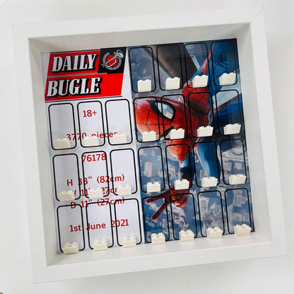 Display Frame for Lego Spiderman Daily Bugle minifigures 76178 27cm case