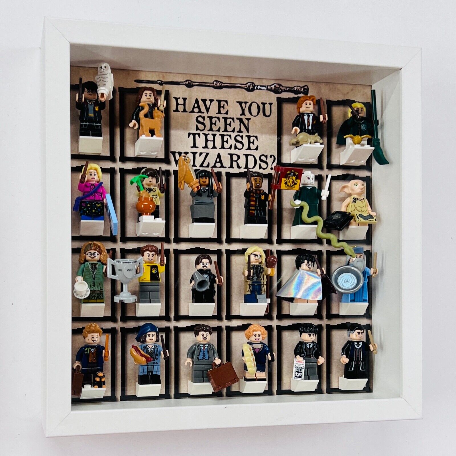 Display case Frame for Lego ® Harry Potter Series 1 minifigures 71022 27cm