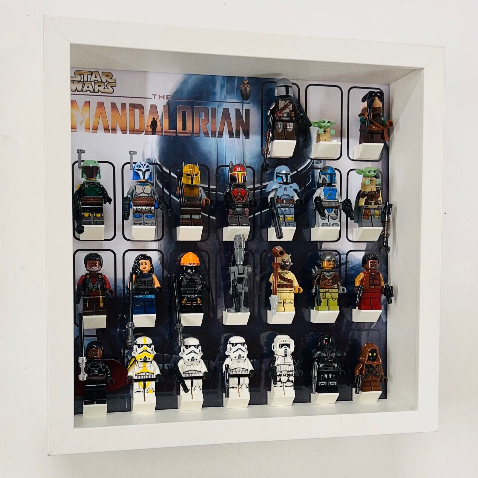 Display Frame for Lego ® Star Wars The Mandalorian minifigures figures 27cm