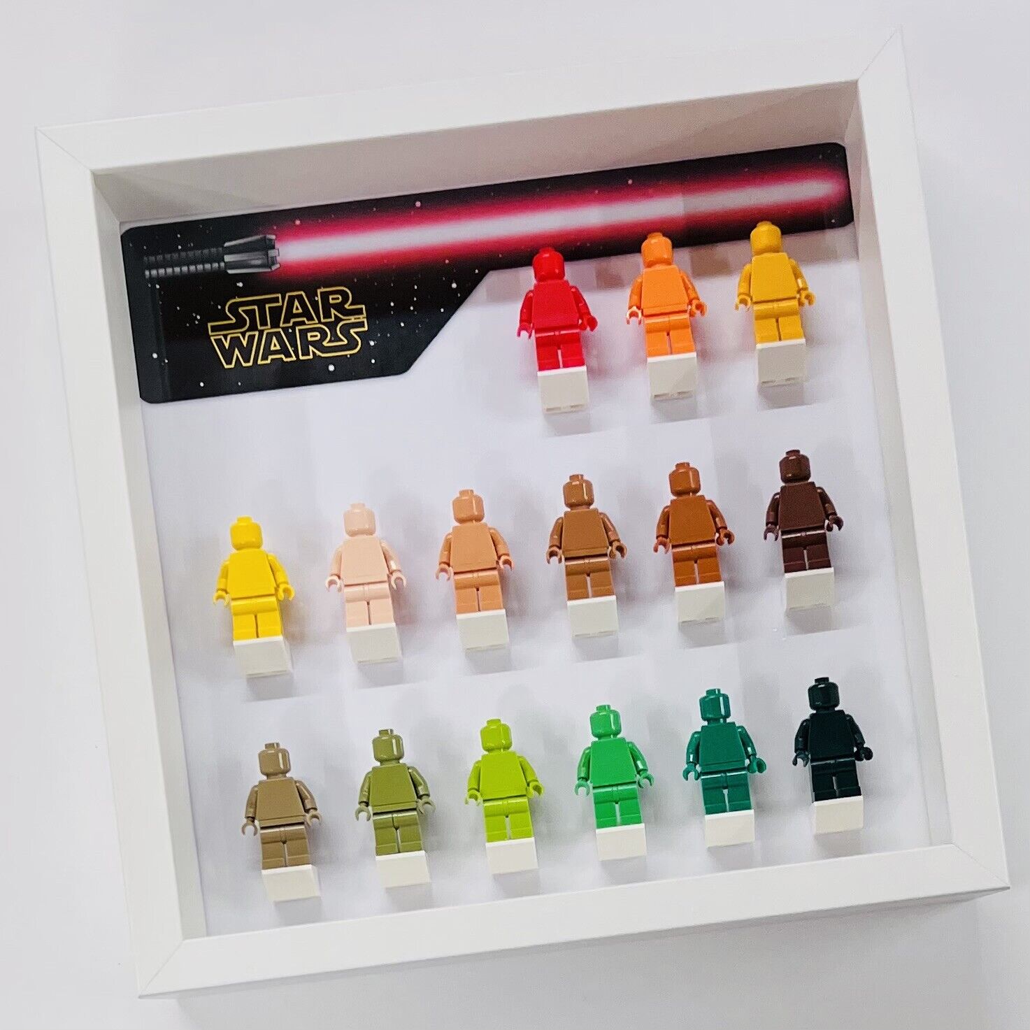 Display Frame case for Lego ® Star Wars empire general figures minifigures 27cm