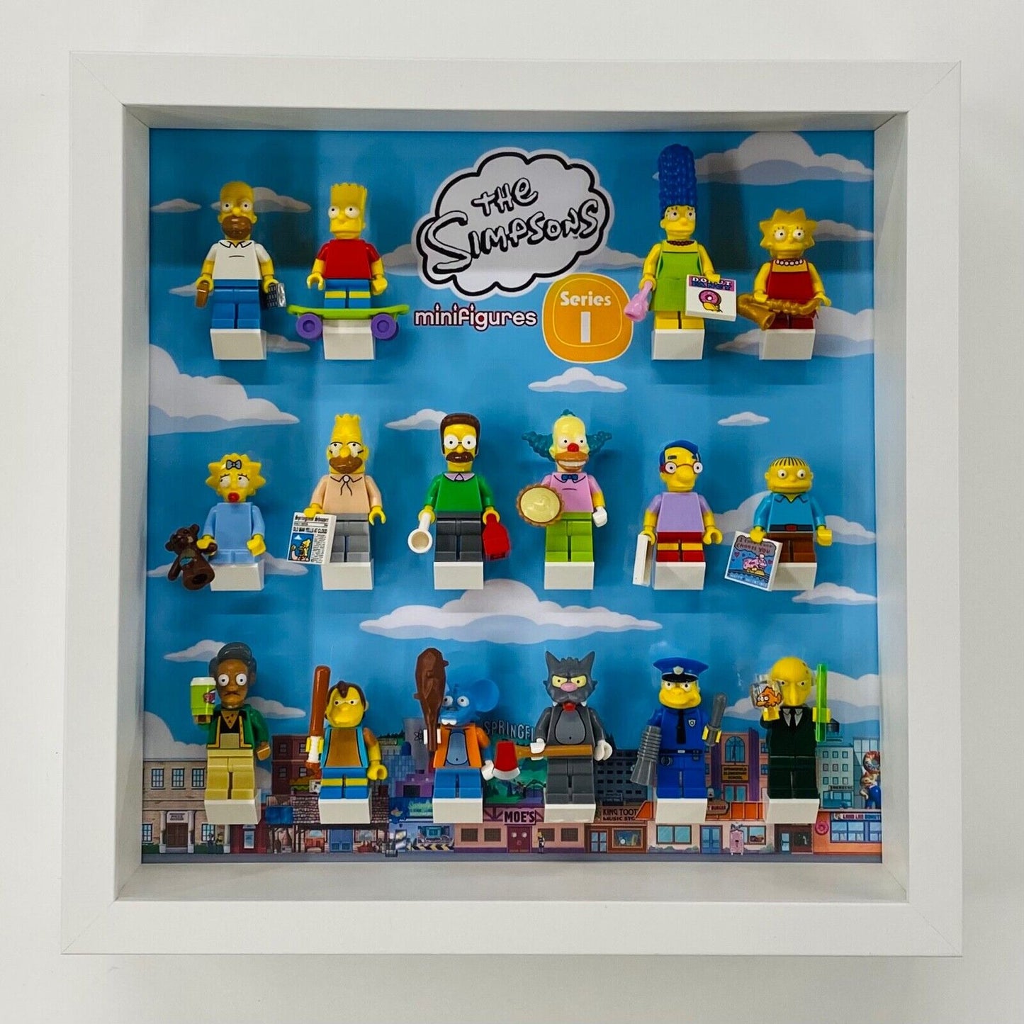 Display Frame for Lego ® The Simpsons Series 1 minifigures 71005 figures 27cm