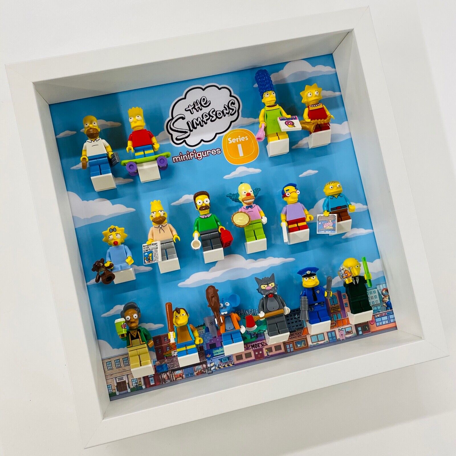 Display Frame for Lego ® The Simpsons Series 1 minifigures 71005 figures 27cm