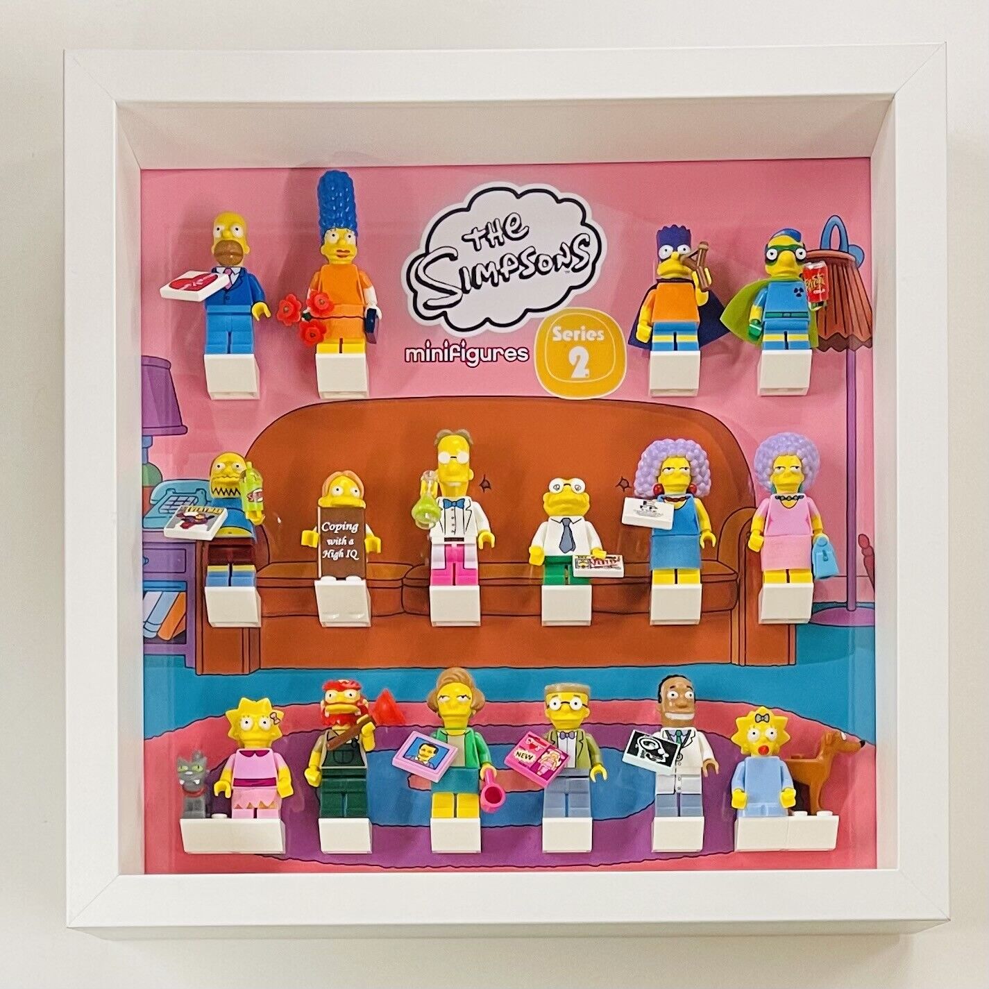 Display Frame for Lego ® The Simpsons Series 2 71009 minifigures figures 27cm