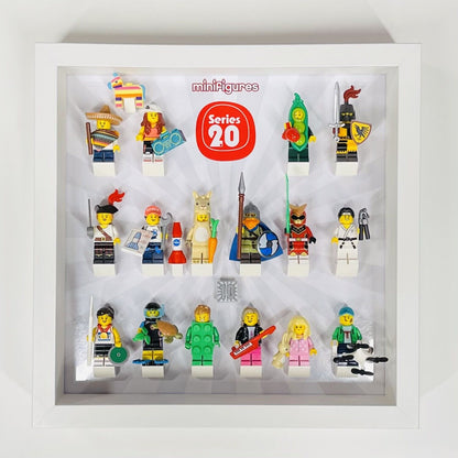 Display case Frame for Lego Series 20 minifigures 71027 10 years figures 27cm