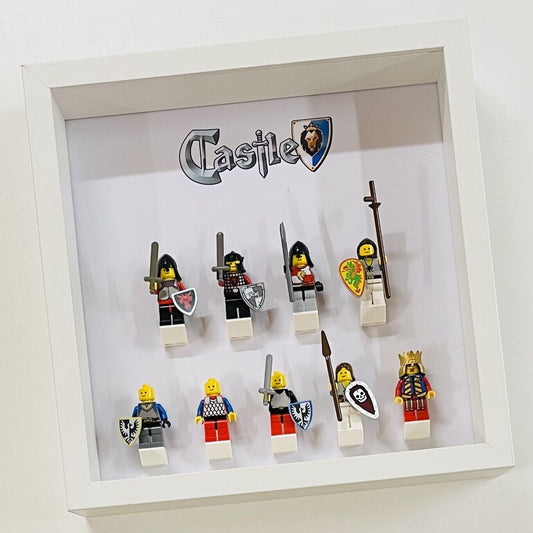 Display Frame for Lego ® Classic Castle Knights minifigures 27cm case