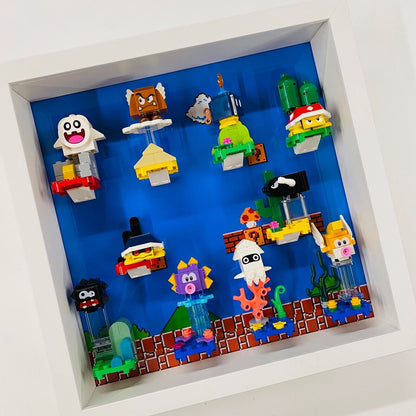 Display case Frame for Lego ® Super Mario Series 1 minifigures 27cm